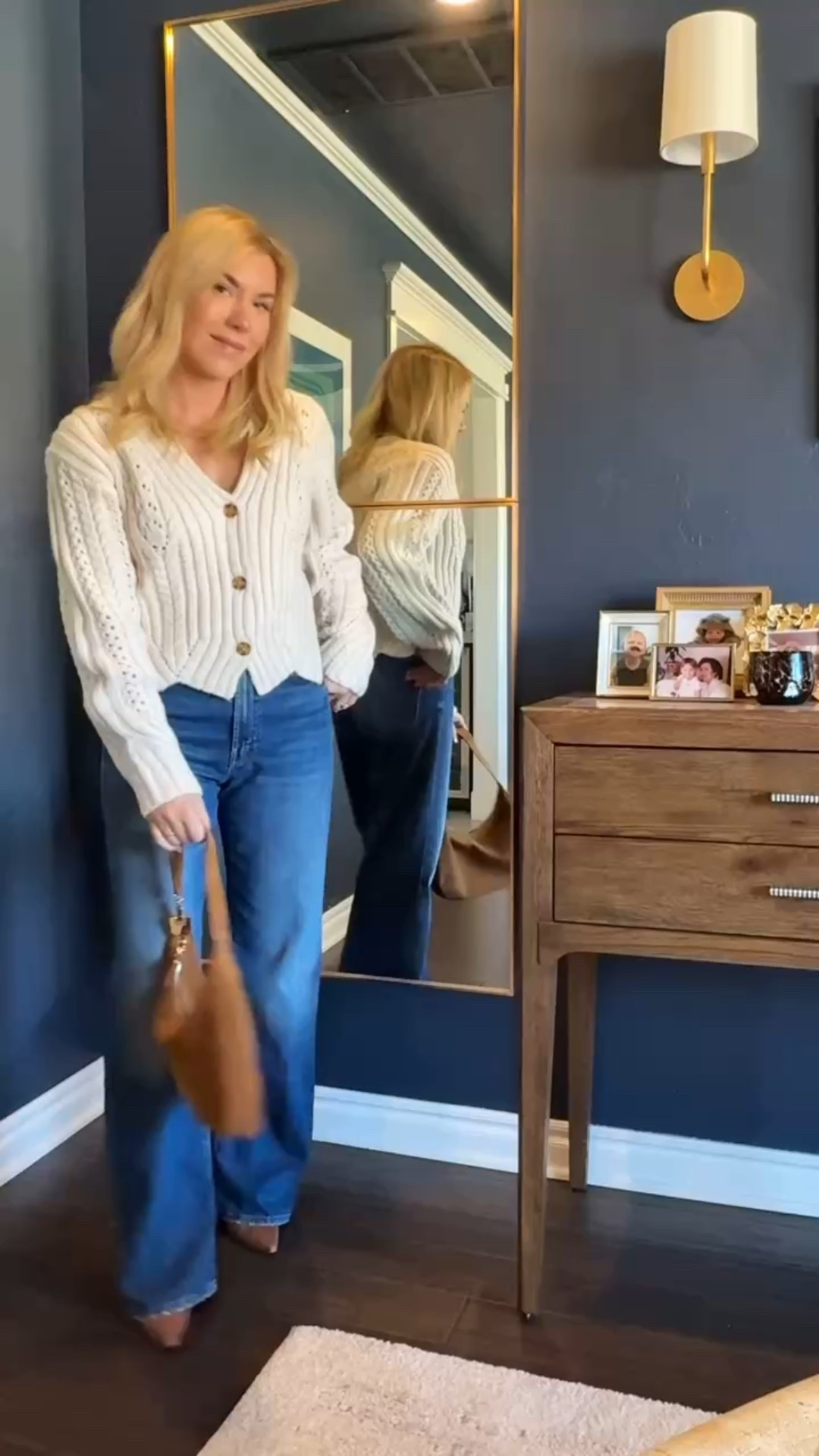 Suede bag
Fall outfit
Jeans 
Cardigan 
Sweater 
#ltkitbag

#LTKSeasonal #LTKStyleTip #LTKFindsUnder100