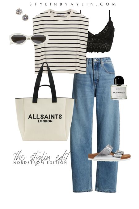 OOTD- Nordstrom edition, casual style, accessories, stripped top, accessories, tote bag  #StylinbyAylin #Aylin


#LTKFindsUnder100 #LTKStyleTip