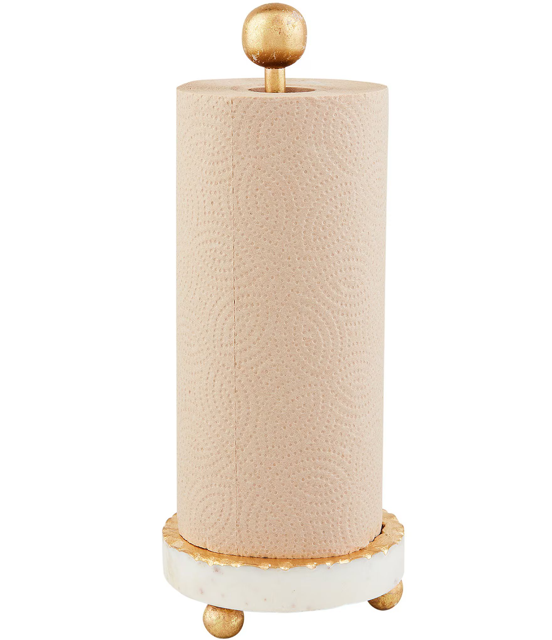 Mud Pie Everyday Entertaining Gold Marble Paper Towel Holder | Dillard's | Dillard's