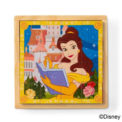 Melissa & Doug Disney Princess Wooden Toy Cube Puzzle Blocks: Educational Memory Skills, Fantasy Theme, 16 Pieces | Target