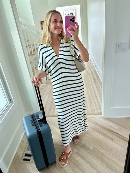 Travel day and this knit dress is so comfy! And it’s only $150. I’m in the size XS/S 🩷 Also this is the carry on suitcase I use every single time!

#LTKShoeCrush #LTKItBag #LTKTravel