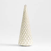 Winter Wonderland Silver Diamond Glass Holiday Tree Extra Large 18 | Crate & Barrel