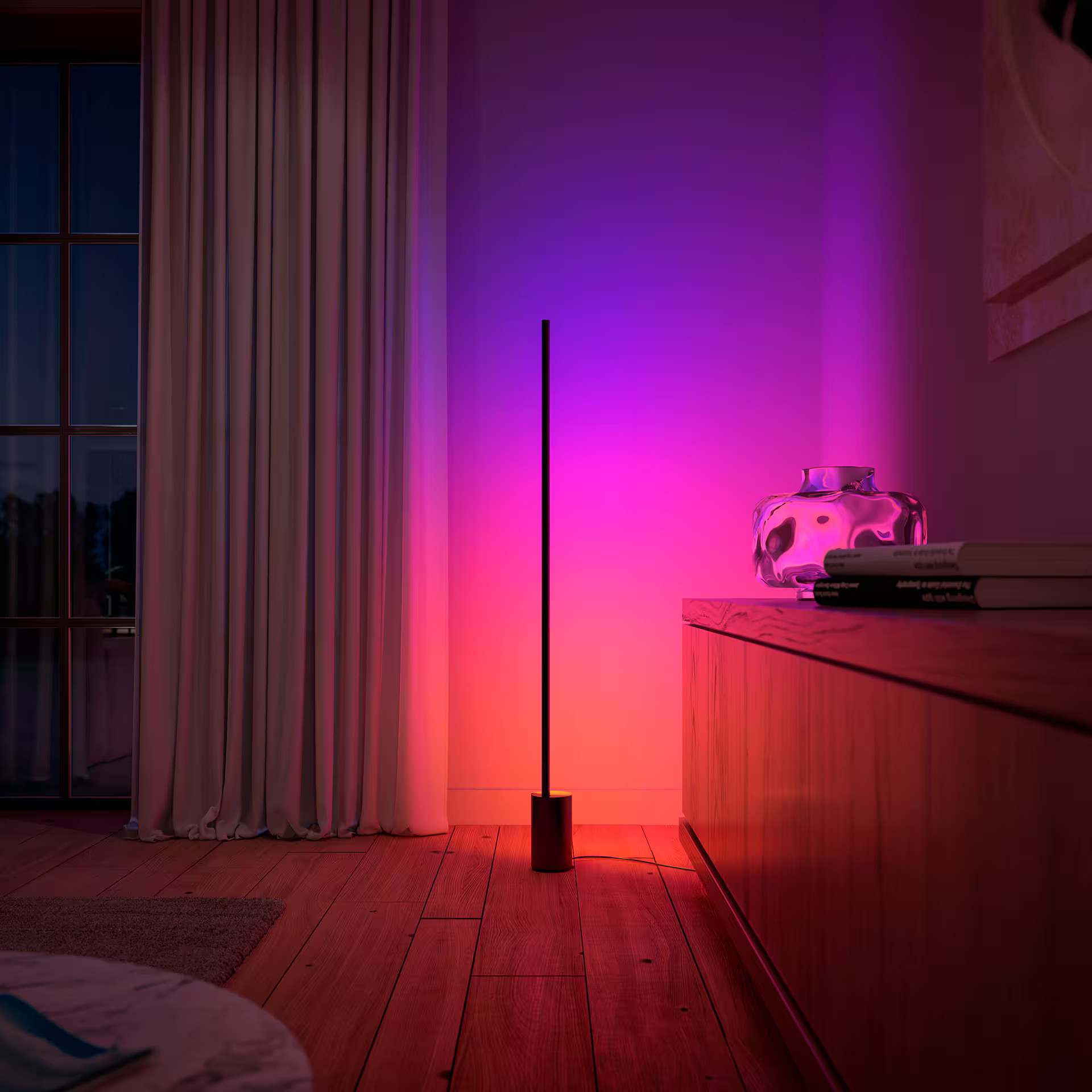 Philips - Hue Gradient Signe Floor Lamp - Black | Best Buy U.S.