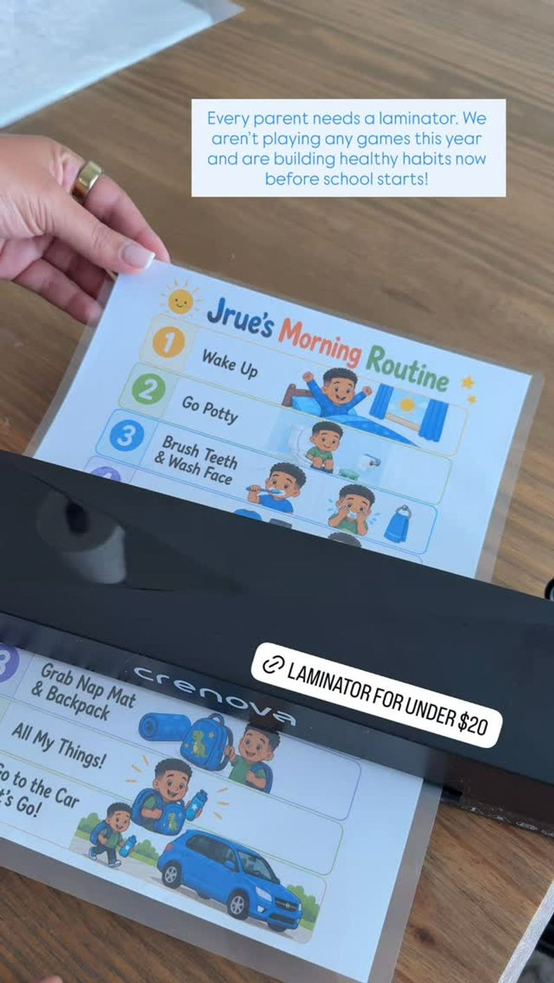 Every parent needs a laminator. We aren’t playing any games this year and are building healthy habits now before school starts! #LTKBackToSchool #LTKSchoolEssentials #LTKAmazonfinds 

 #LTKmomlife #LTKKids
