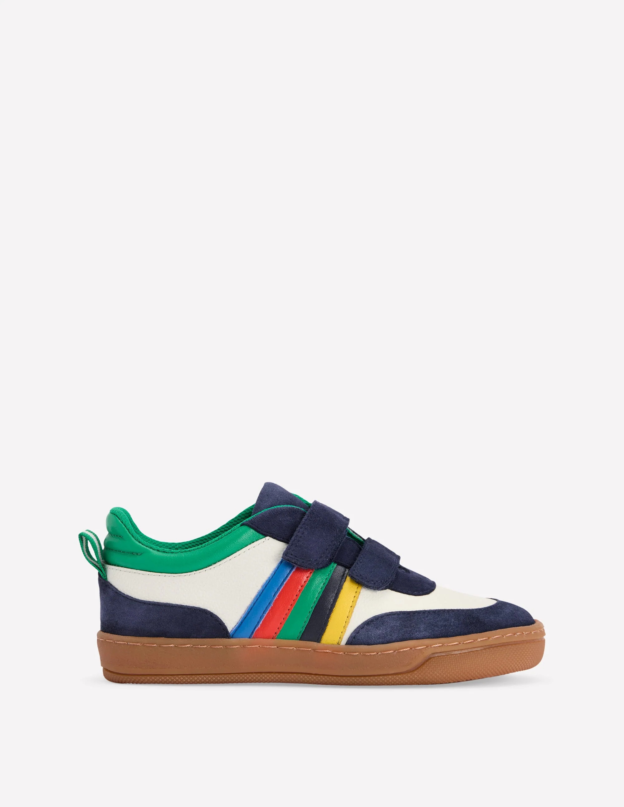 Colourblock Sneakers-Soft Ivory Multi Stripe | Boden (US)