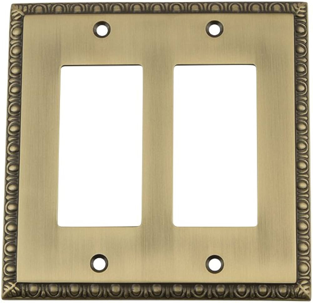 Nostalgic Warehouse Egg & Dart Deco Electrical Outlet Switch Plate Cover | Amazon (US)