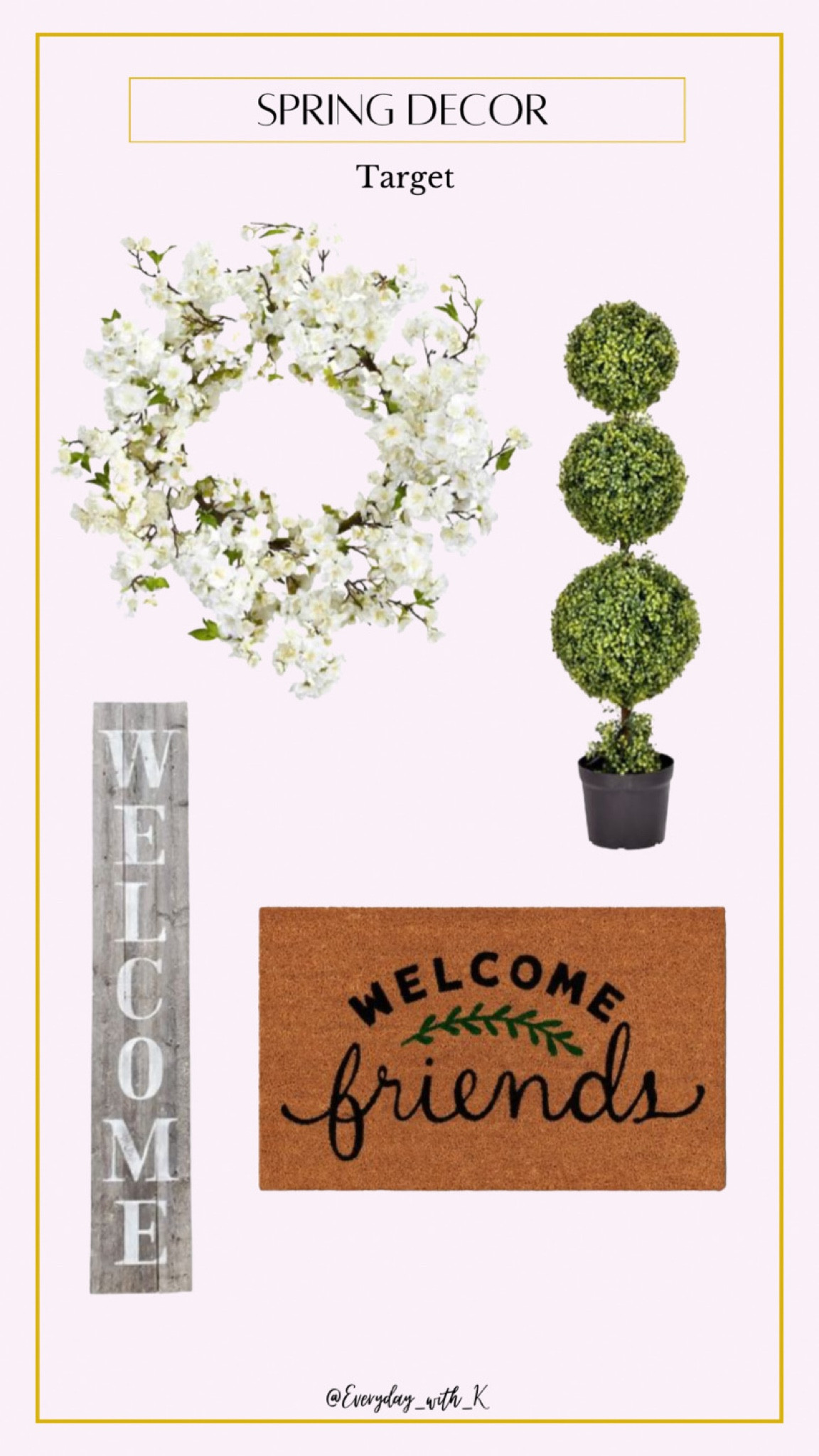 Spring Decor from Target

#LTKunder100 #LTKSeasonal #LTKhome