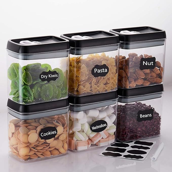 Top Taste Airtight Food Storage Container Set -6 sets of the same size without BPA -Kitchen & Pan... | Amazon (US)