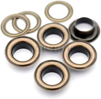 CRAFTMEMORE 1/2" (13 MM) Hole 50 Sets Grommets Eyelets with Washers for Leather, Tarp, Canvas (An... | Amazon (US)
