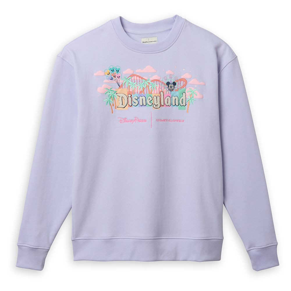 Disneyland Marquee Pullover Sweatshirt for Women by Stoney Clover Lane – Lavender | Disney Store
