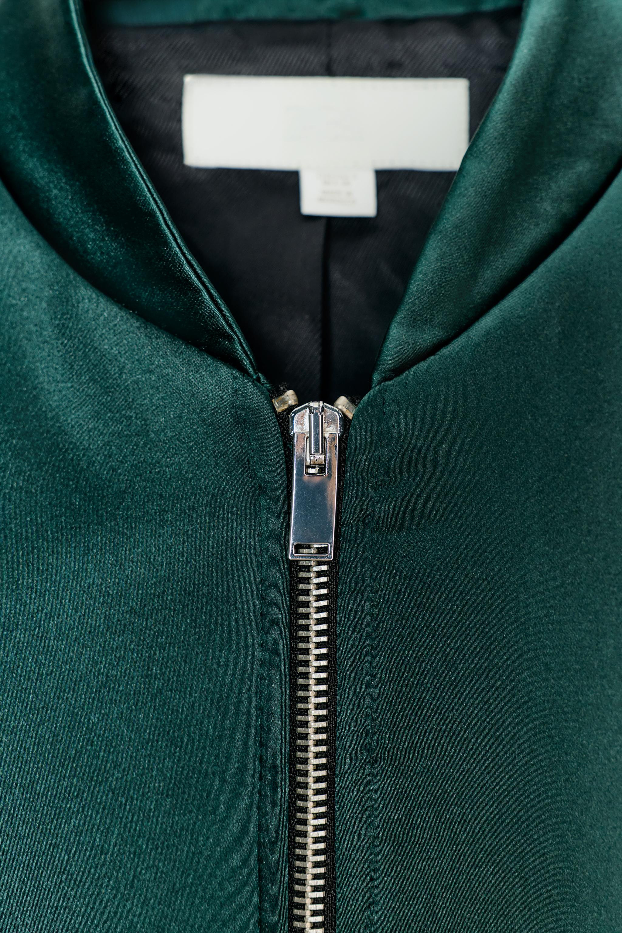 SATIN BOMBER JACKET | Zara US