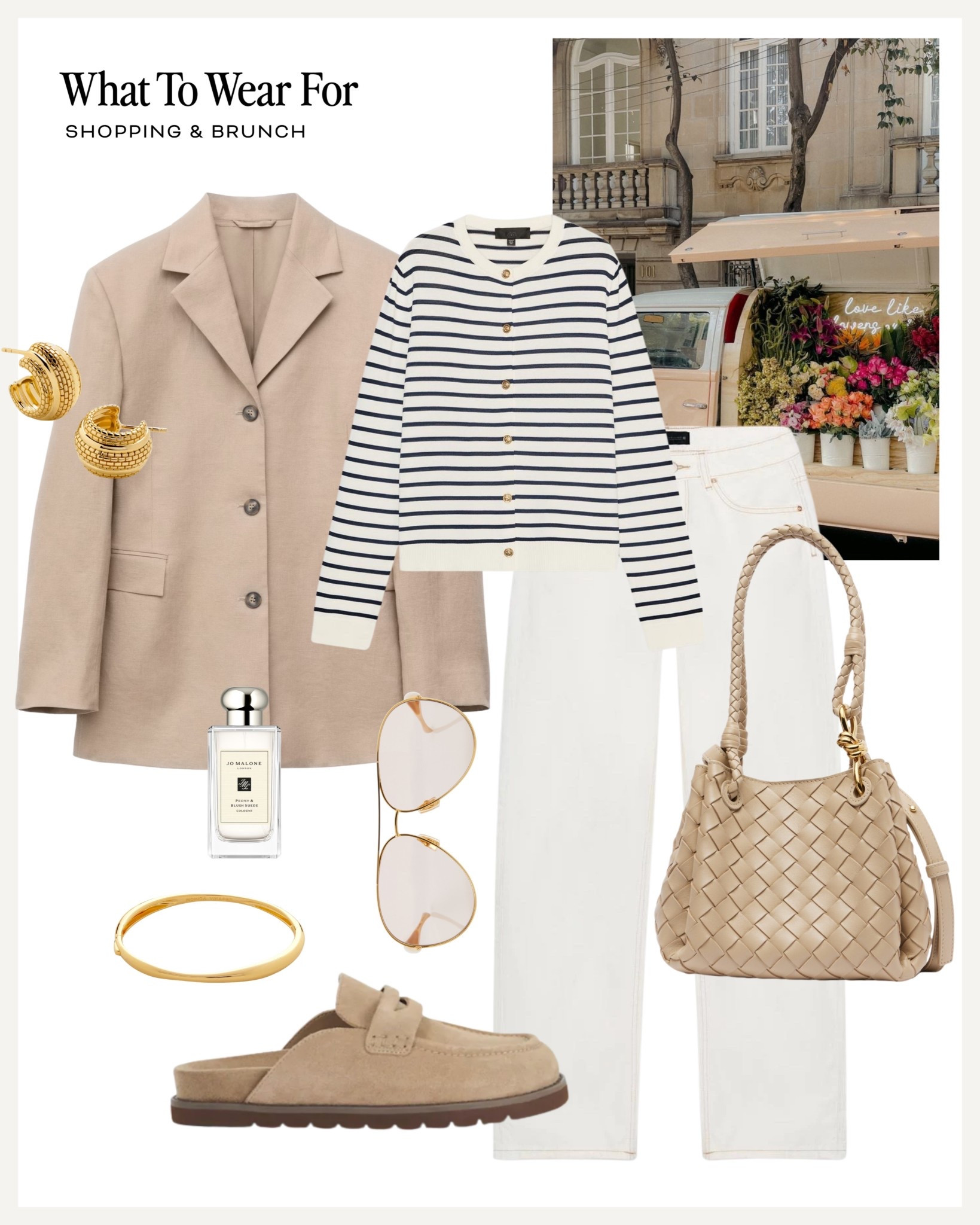 Spring outfit inspo

Beige blazer / striped cardigan / white jeans / beige mules / white jeans / 

#LTKuk #LTKspring