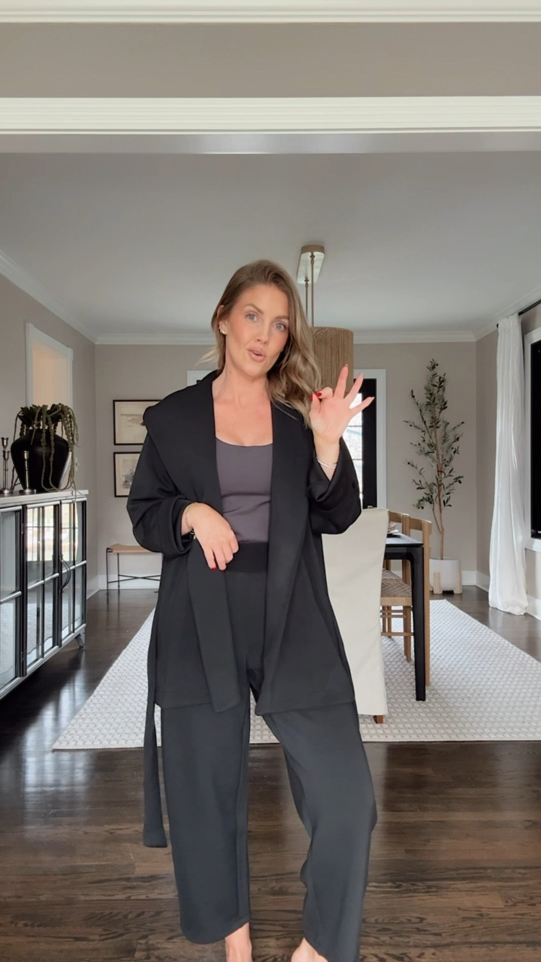 @spanx new arrivals are SO GOOD 🙌🏼 I go true to size in everything and I’m wearing the Petite in the pants! 
* Code ALMOSTREADYXSPANX- new customers to receive 15% off & free shipping (excluding sales)

#SpanxPartner

#LTKPetite #LTKootd #LTKOver40