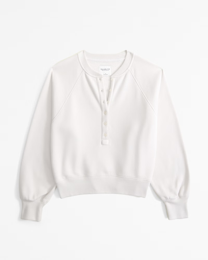 Women's Essential Sunday Henley Crew | Women's Tops | Abercrombie.com | Abercrombie & Fitch (US)