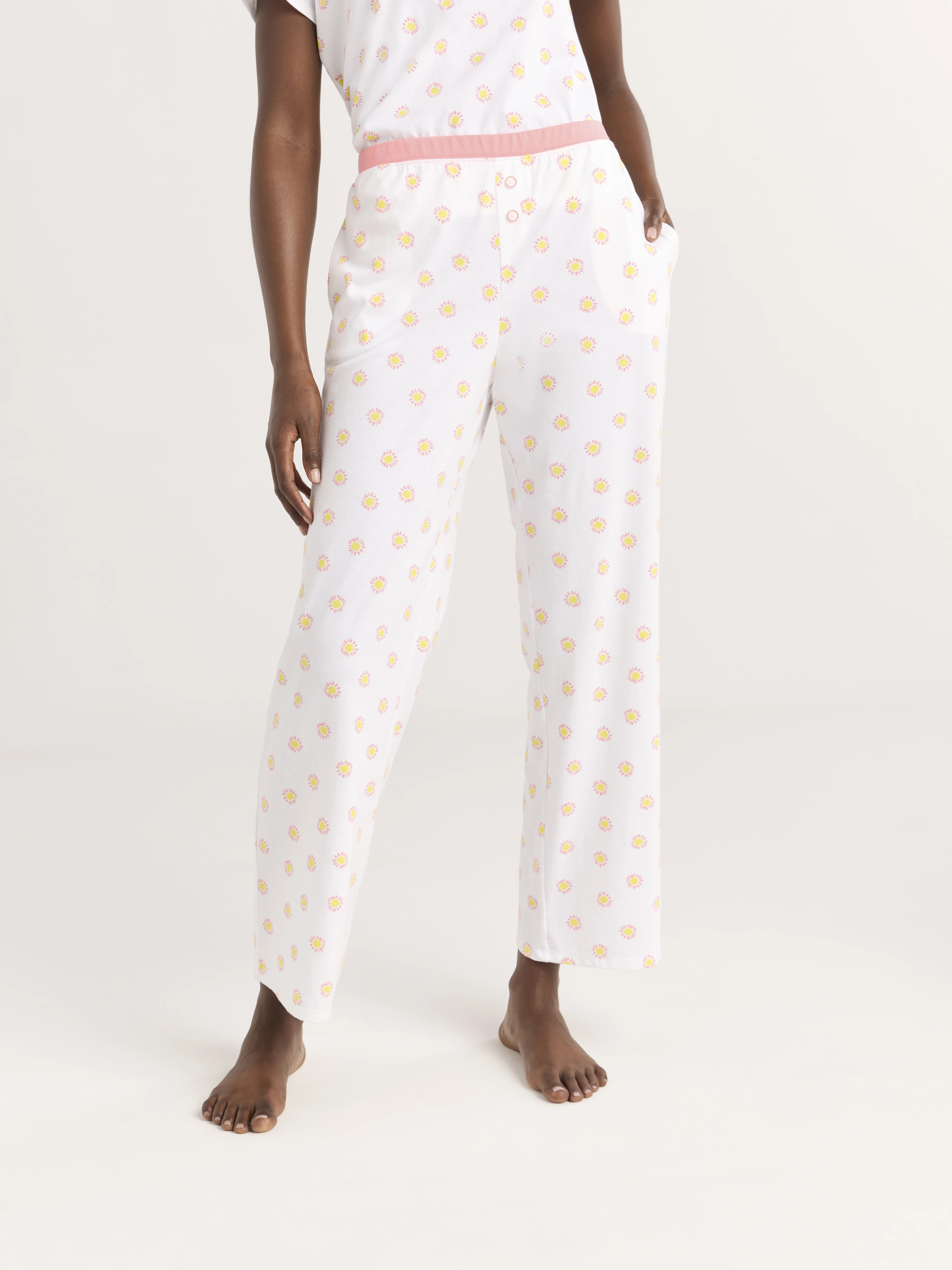 Joyspun Women's Jersey Pull-On Sleep Pants, 29'' Inseam, Sizes XS-3X | Walmart (US)