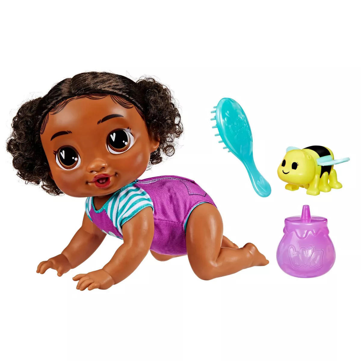 Baby Alive 13.5" Crawl N Play Baby Doll Tilly with Black Hair/Brown Eyes | Target