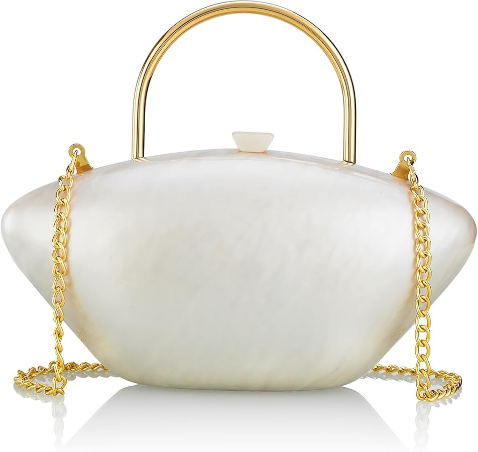 YYW Clutch Purses Women Semicircle Evening Bag Crossbody Bag for Women Elegant Handbags for Weddi... | Amazon (US)