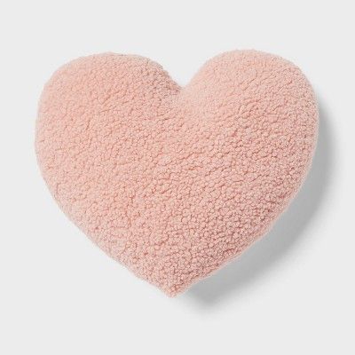 Heart Boucle Kids' Decorative Pillow - Pillowfort™ | Target