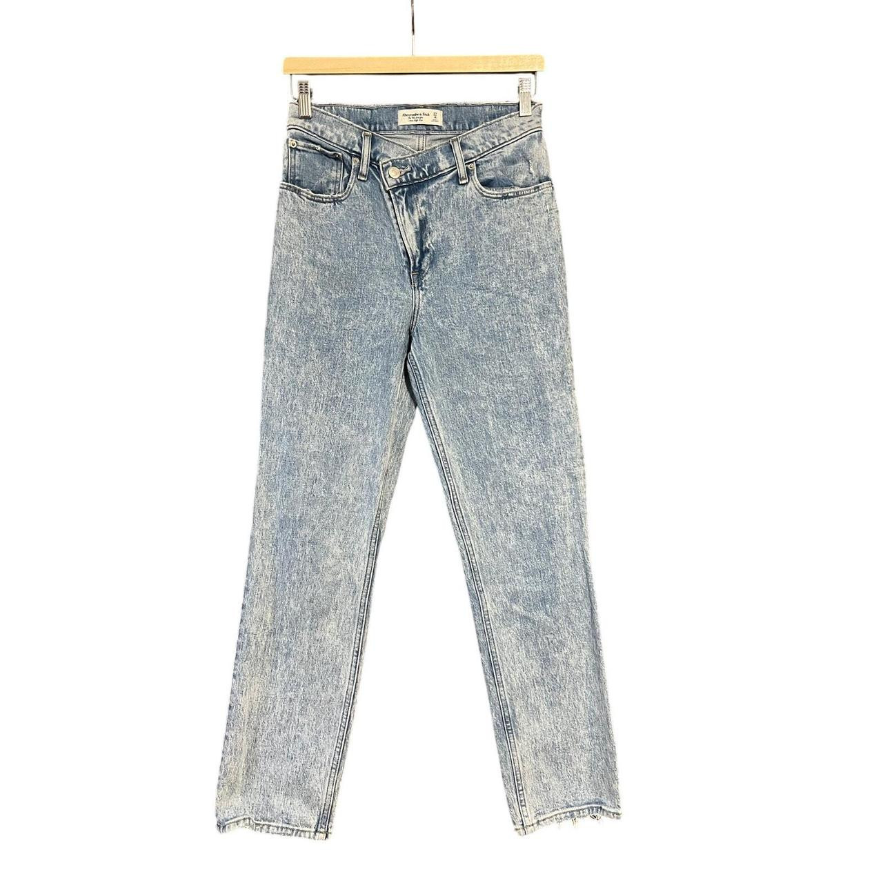 Abercrombie & Fitch Women's Jeans - Blue - 27 | Depop US