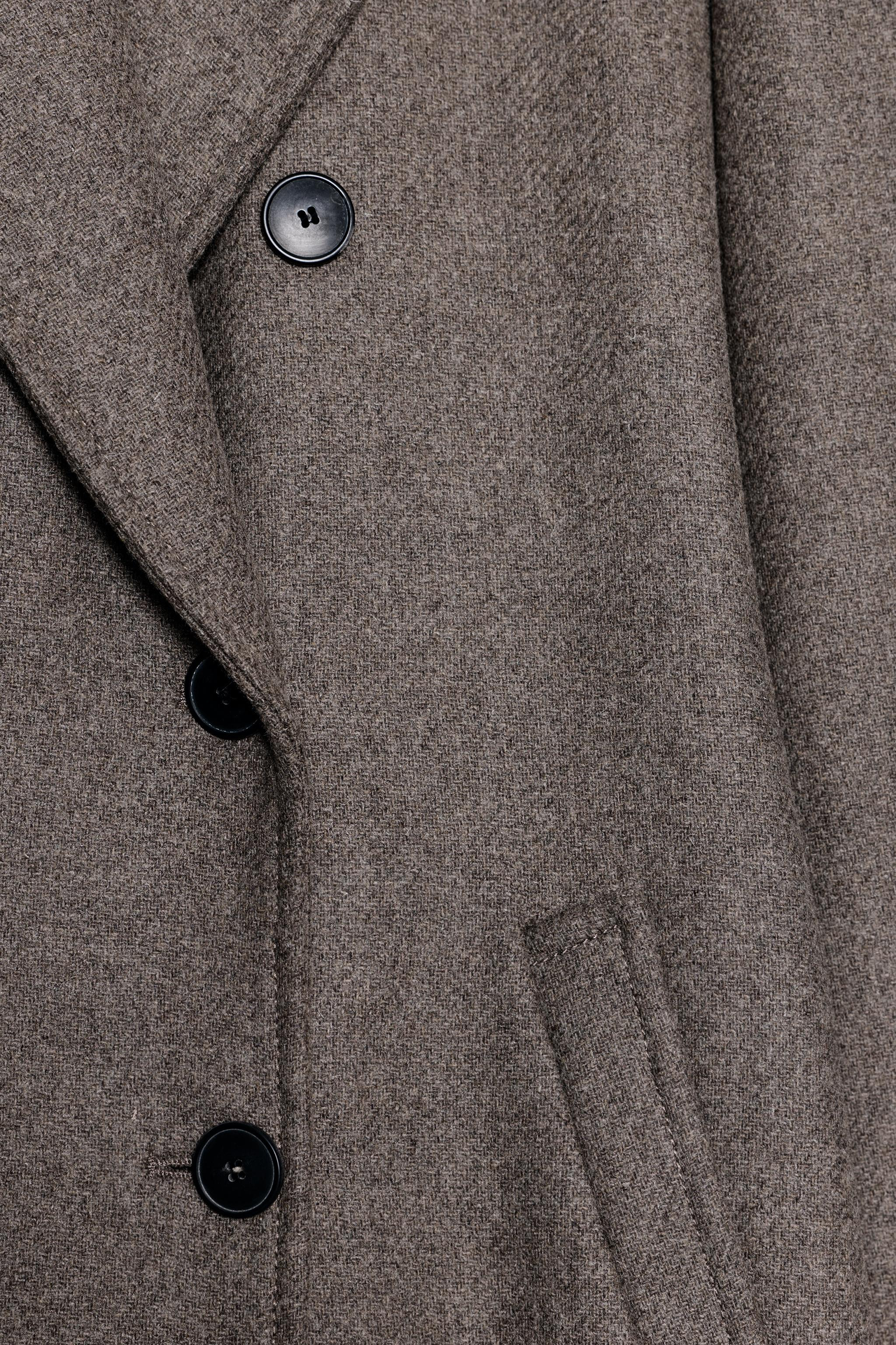 LONG DOUBLE-BREASTED COAT | Zara UK