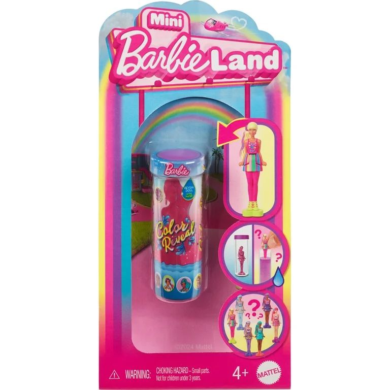 Barbie Mini BarbieLand Color Reveal Dolls, 1.5-inch Doll with Surprise Water Reveal (Styles May V... | Walmart (US)