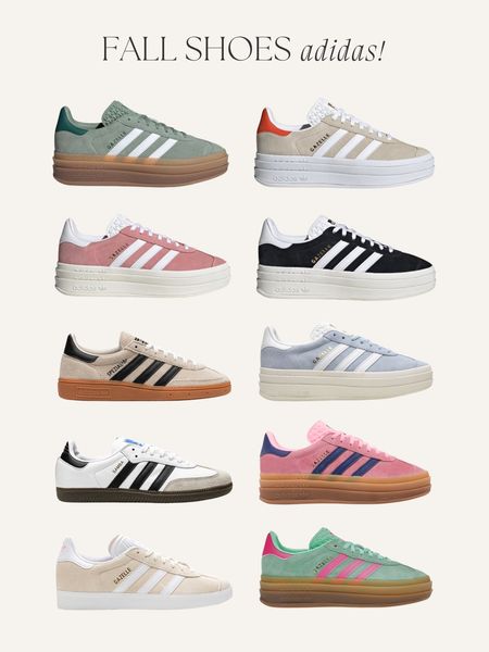 Fall Shoe Trend: adidas sneakers are the perfect casual and fun sneaker. I love the platform style. I’m between a 7.5 and 8 and bought an 8. I think the fit is perfect! They are often listed in EU sizing so just go based off of the size chart! 

#LTKshoecrush