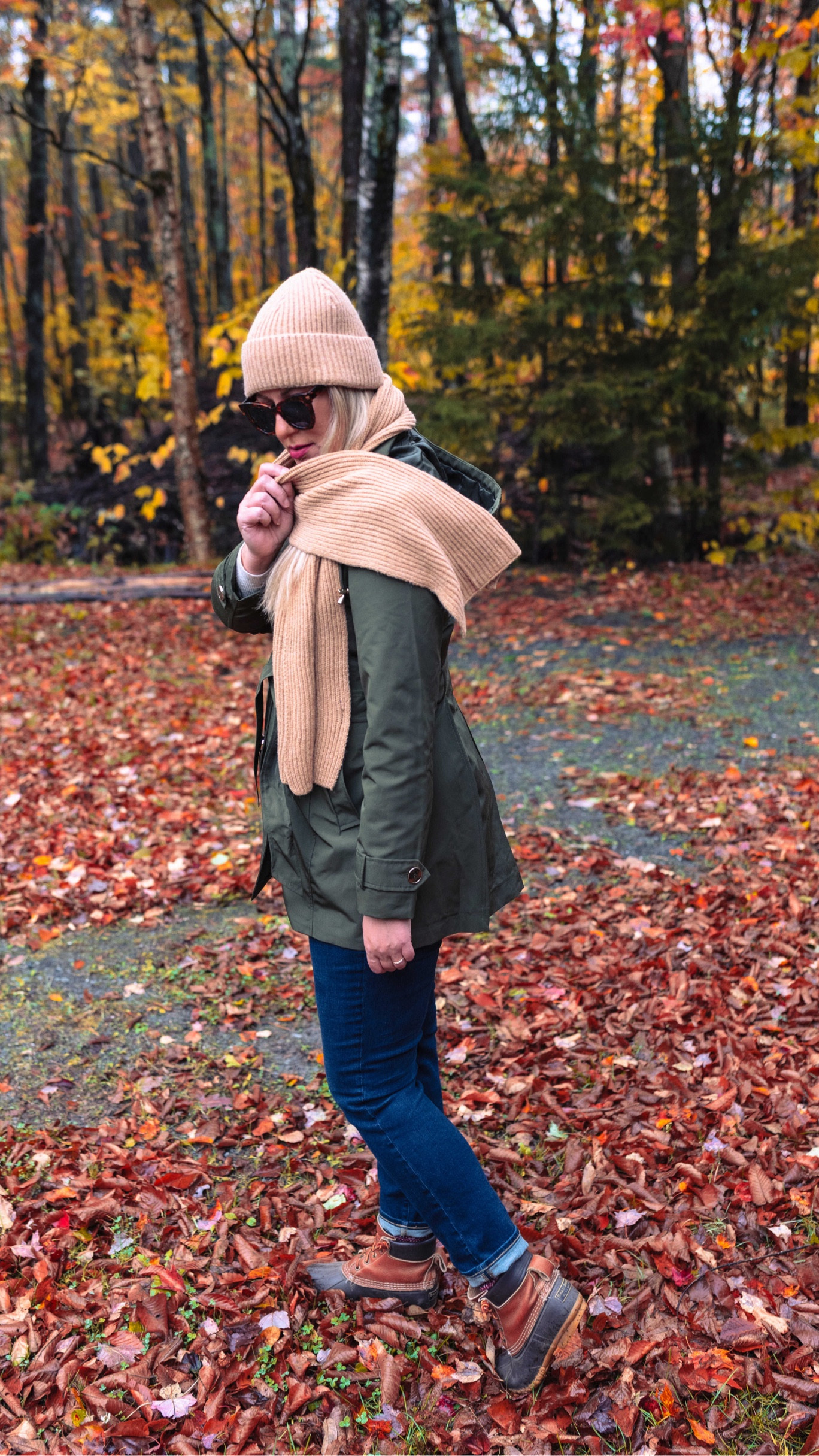 Staying dry & warm in this cute trench coat and hat & scarf 

#LTKGiftGuide #LTKOver40 #LTKSeasonal