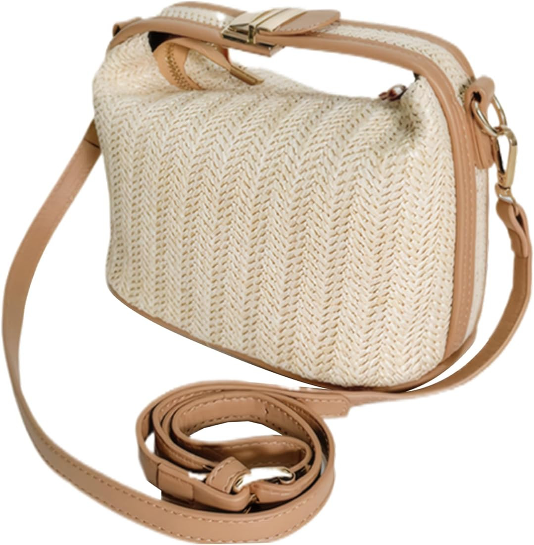 Straw Crossbody Bags For Women Woven Straw Handbag Straw Purse With Adjustable ＆ Detachable Sho... | Amazon (CA)