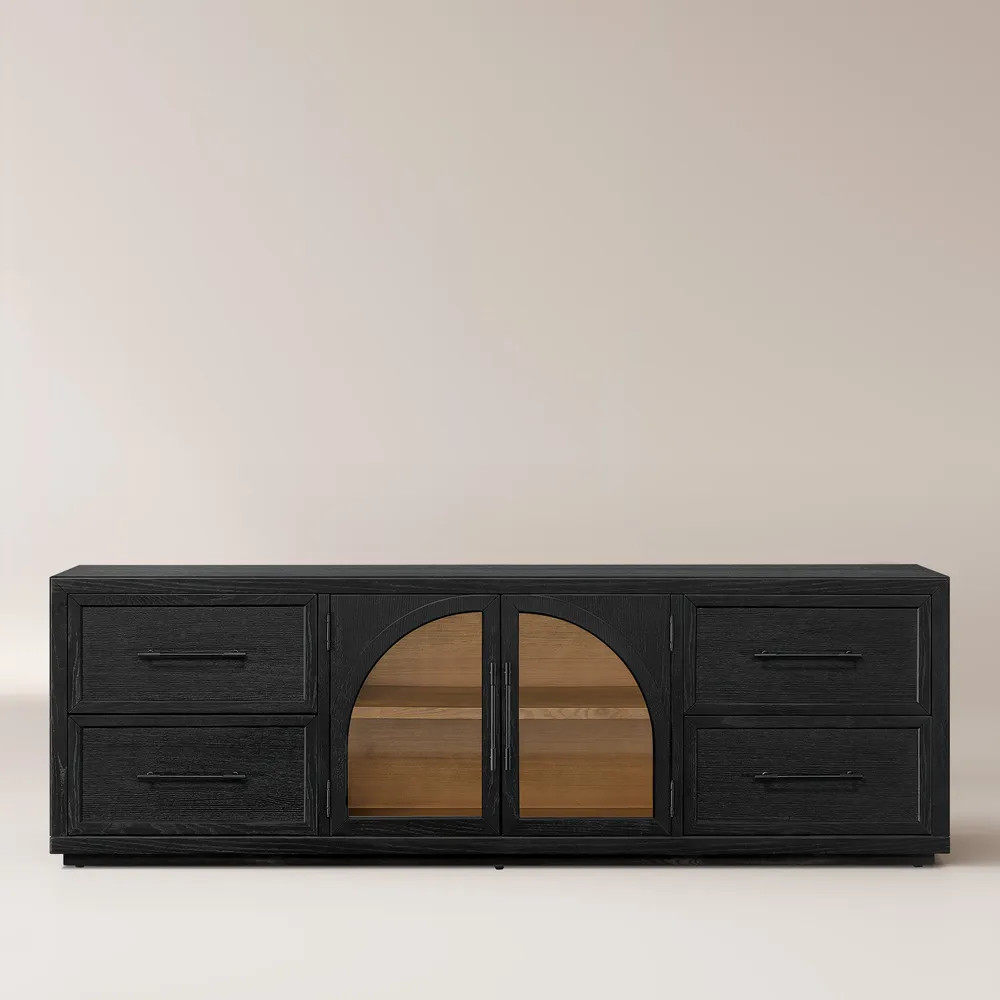 Valborg 80" Oak Media Console | Hernest