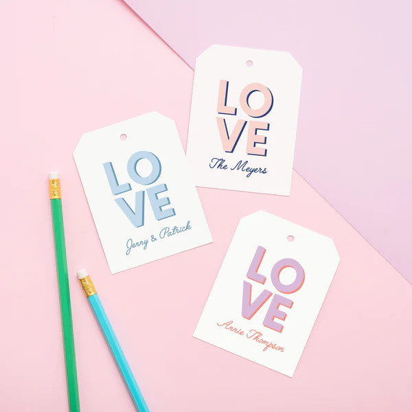 Love Name Gift Tags | Joy Creative Shop