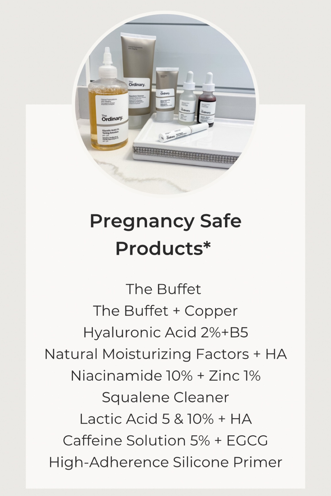 Looking for clean beauty and pregnancy safe? Here is a good start list. But check with your OB too! 

#LTKbeauty #LTKunder50 #LTKbump