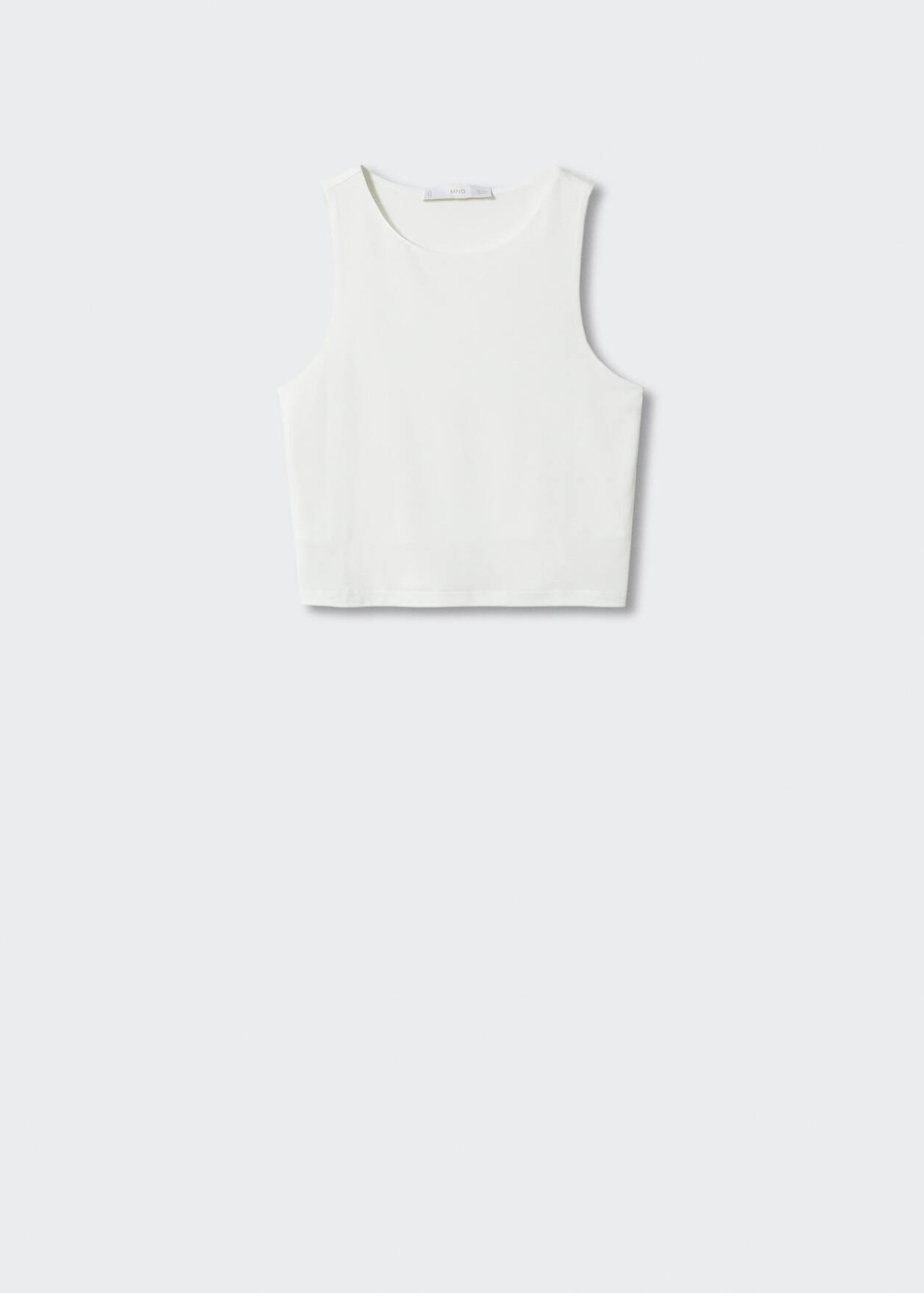 Crop top emmanchures américaines | MANGO (FR)