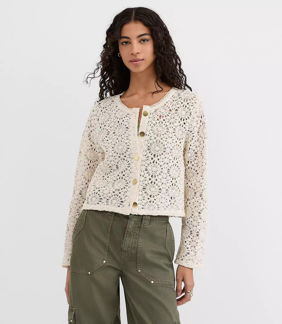 Crochet Cardigan | LOFT