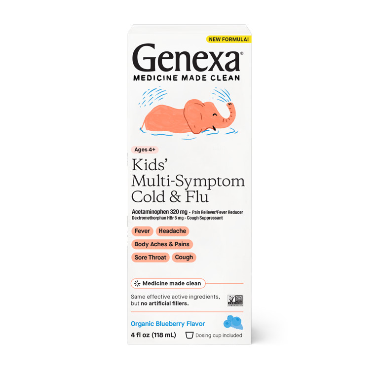 Genexa Kids' Multi-Symptom Cold Blueberry 4oz - Walmart.com | Walmart (US)