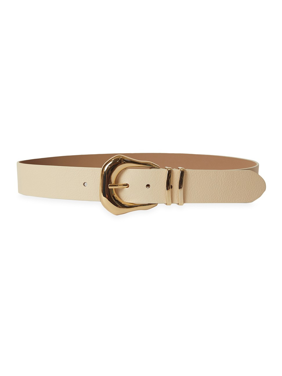 Women's Koda Leather Belt - Latte Gold - Size Large | Saks Fifth Avenue
