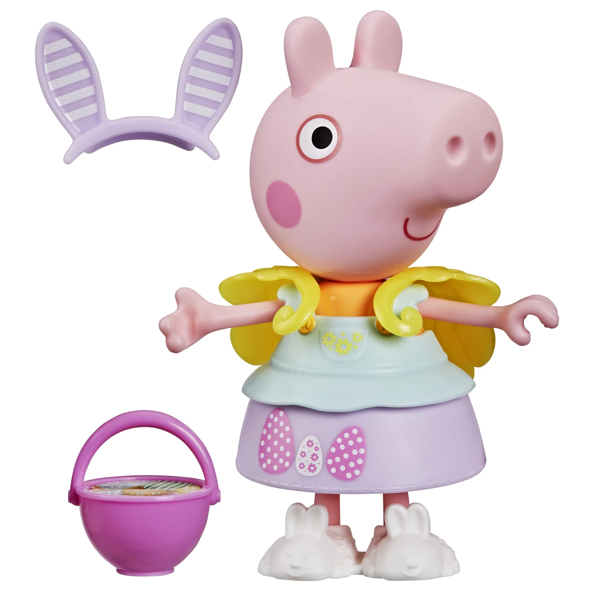 Peppa Pig Springtime Dress-Up 6” Figure with 6 Fashion Accessories, Preschool Toys, Easter Bask... | Walmart (US)