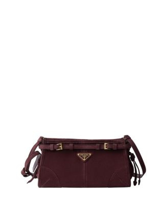 Prada Bonnie Small Suede Shoulder Bag  | Bloomingdale's Handbags | Bloomingdale's (US)