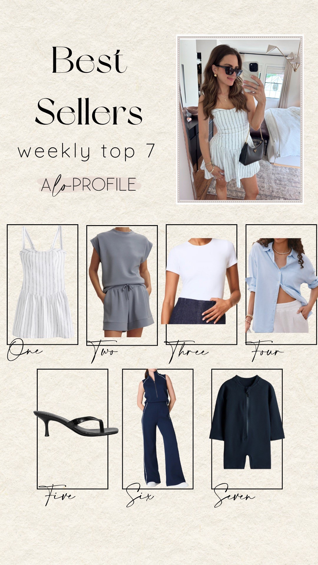 WEEKLY BESTSELLERS ✨
1. Skort dress
2. Lounge set
3. Crewneck tee / use code: ALOPROFILEXSPANX
4. Button down
5. Sandal / use code: LAURENR20
6. Jumpsuit / use code: ALOPROFILEXSPANX
7. Swim Jumpsuit



#LTKShoeCrush #LTKSummerEdit #LTKStyleTip