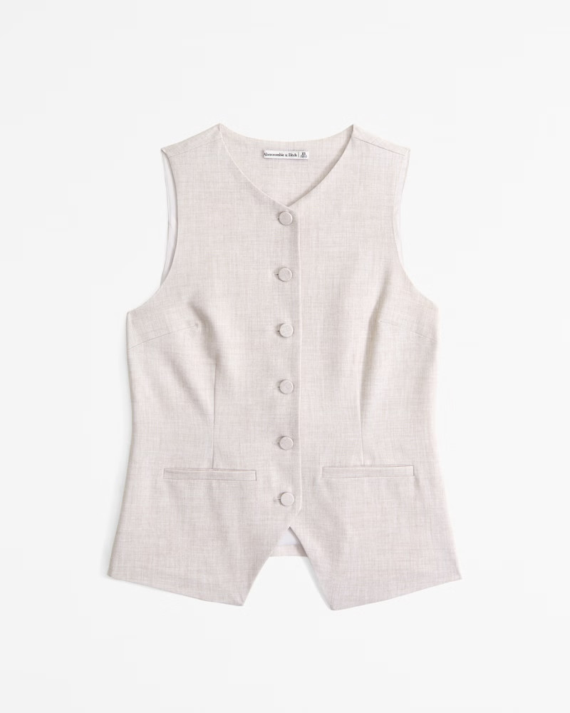 The A&F Mara Button-Through Vest | Abercrombie & Fitch (US)