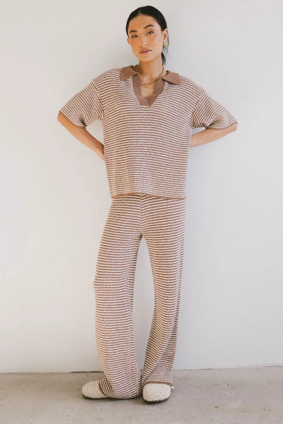 Matilda Striped Knit Top | Böhme US