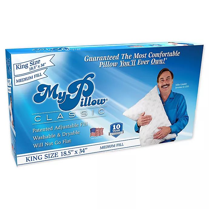 MyPillow® Classic King Medium Fill Pillow | Bed Bath & Beyond