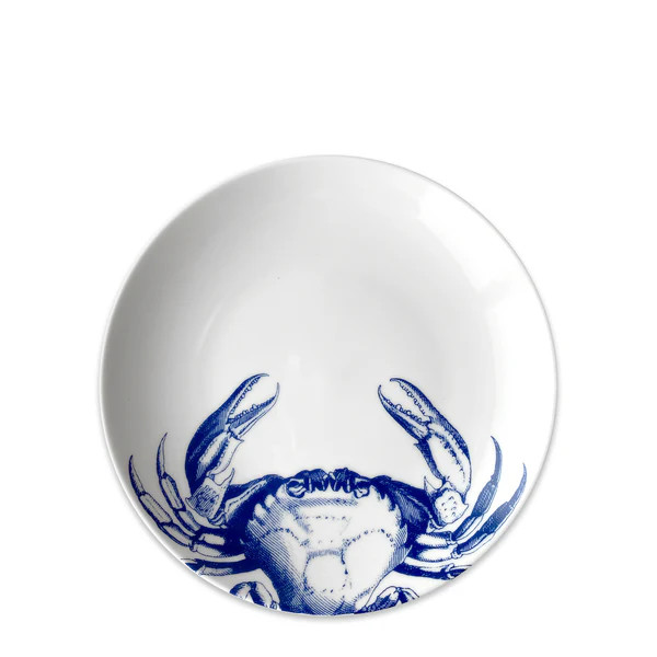 Crab Coupe Salad Plate Blue | Caskata