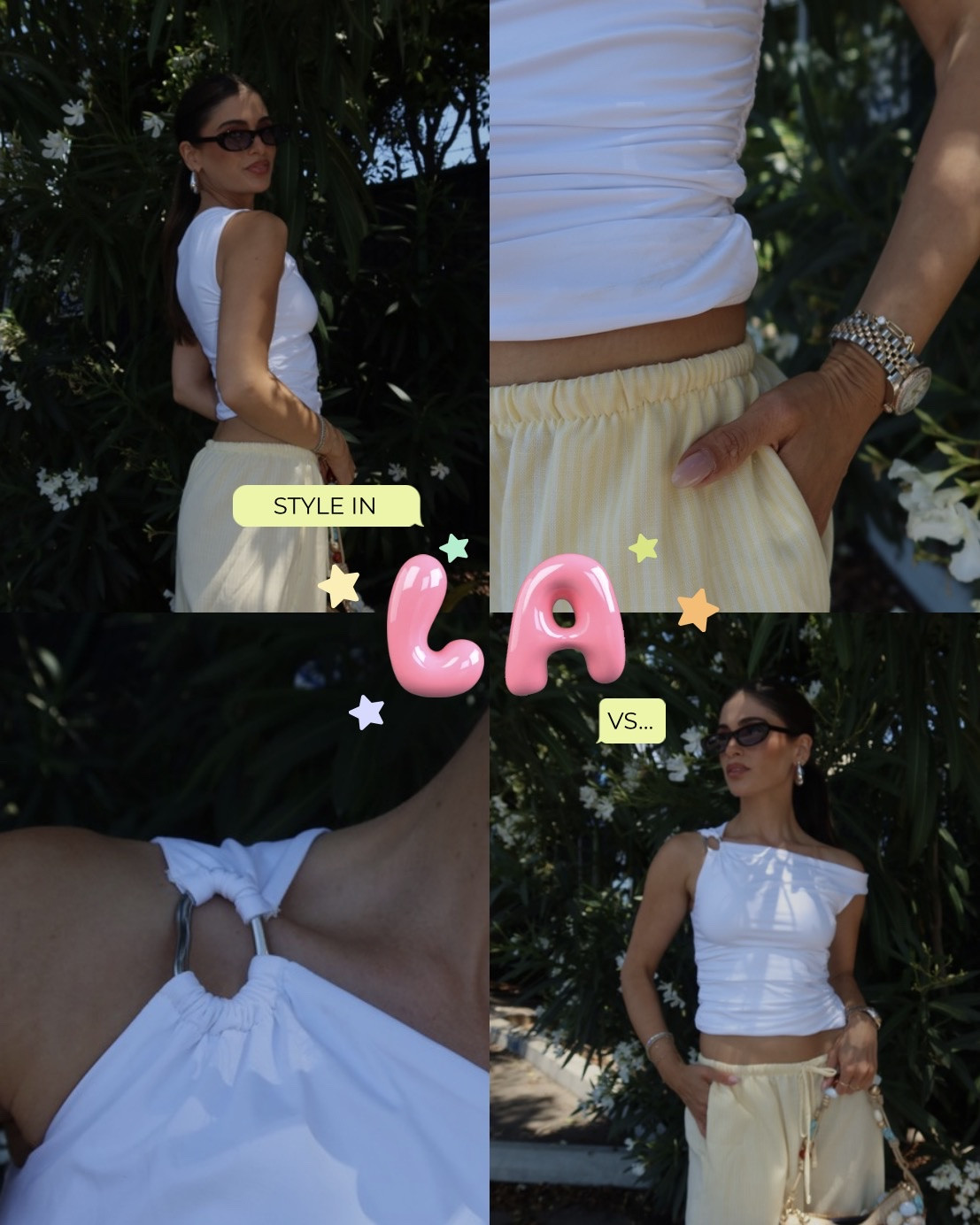 #walmartpartner LA vs Miami- you guys always ask me the difference between the two and obviously I love both but the style is very different. LA is more laid back, casual, minimalistic and streetwear. Miami is more tropical, colorful and dressy. I enjoy getting to wear both aesthetics going between the two cities and mixing the vibe together. 

@walmart has everything you need for every location. #walmartstyle

#LTKootd #LTKstorytime #LTKSeasonal