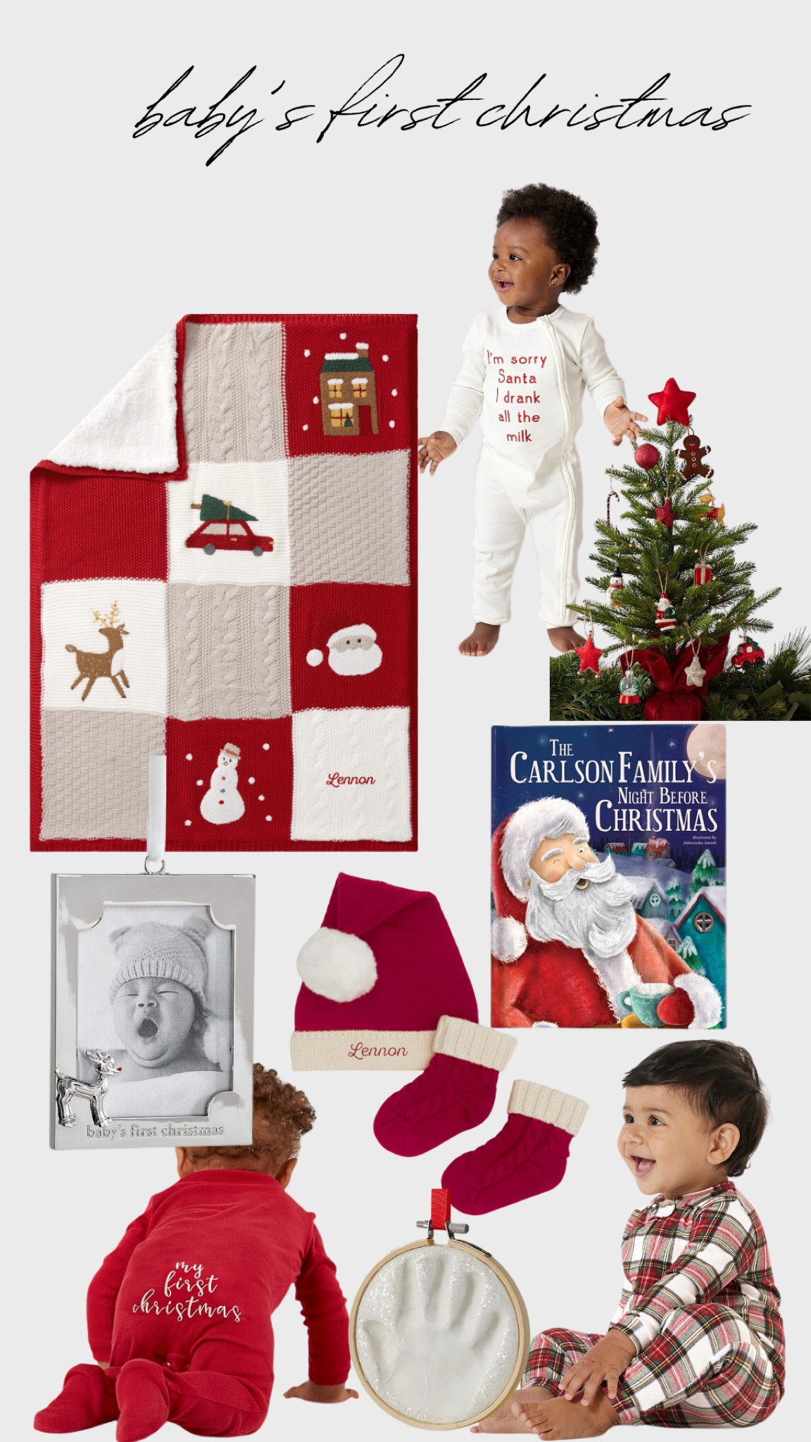baby’s first Christmas 
Holiday gifts 
Newborn 

#LTKBaby #LTKKids #LTKSeasonal