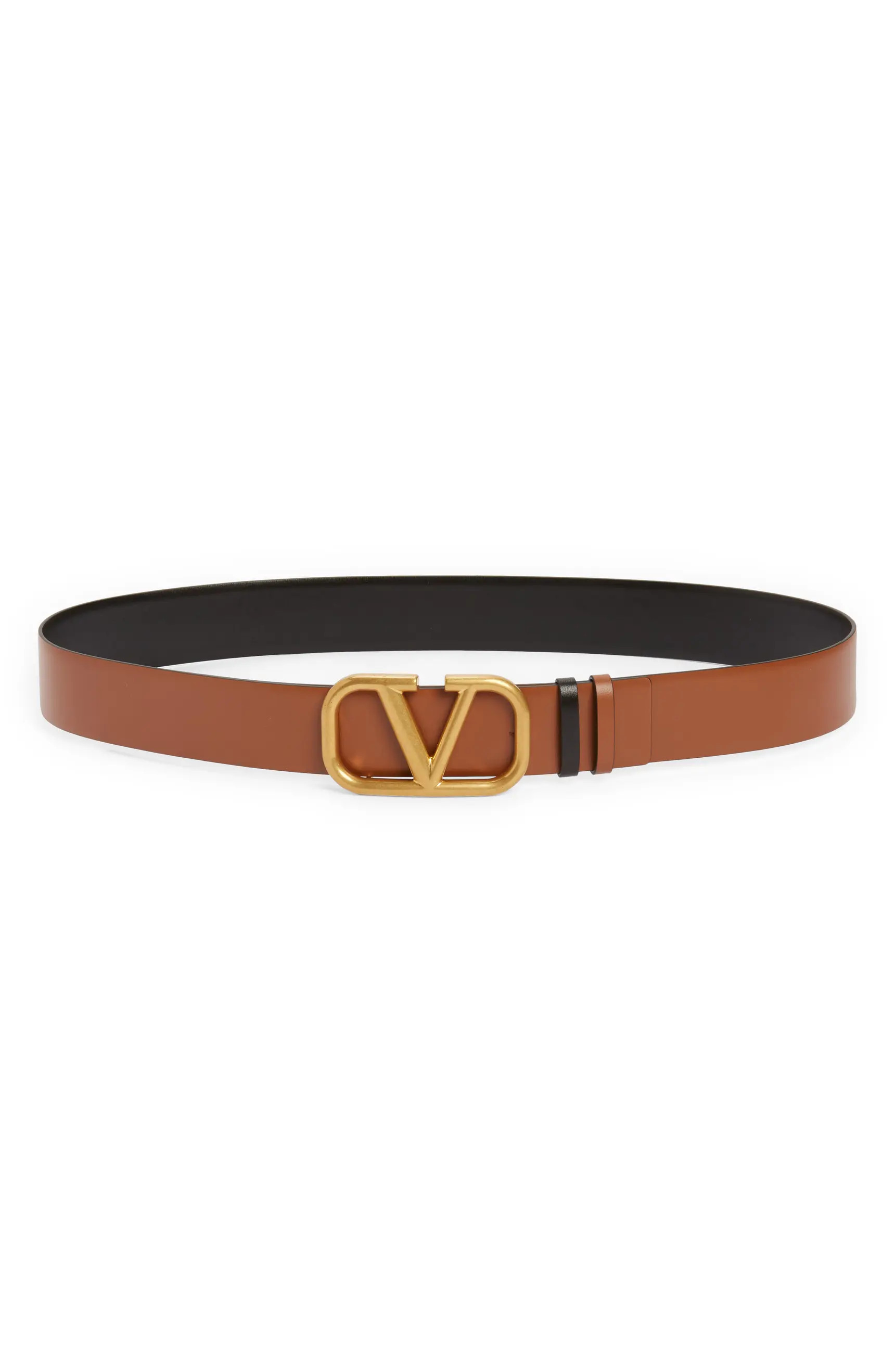 Valentino Garavani VLOGO Buckle Reversible Leather Belt | Nordstrom | Nordstrom