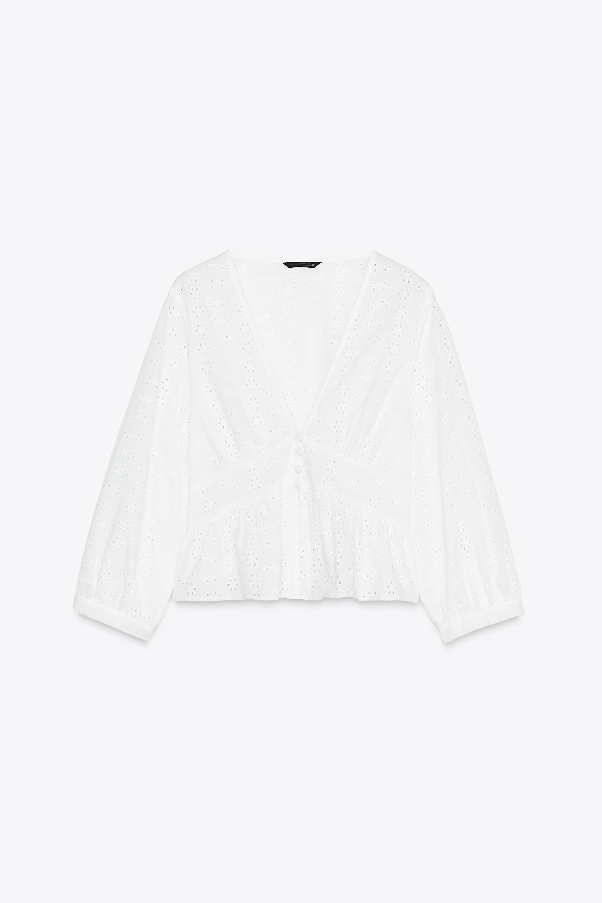 EYELET EMBROIDERY SHIRT | Zara US
