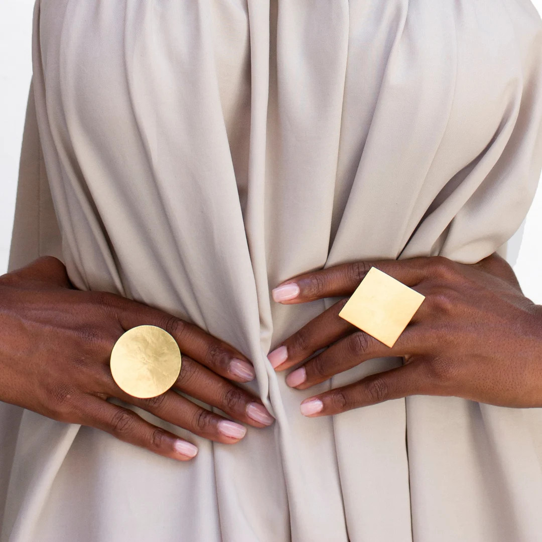 Statement Chunky Ring, Big Cocktail Ring, Bold Ring for Womens - Etsy | Etsy (US)