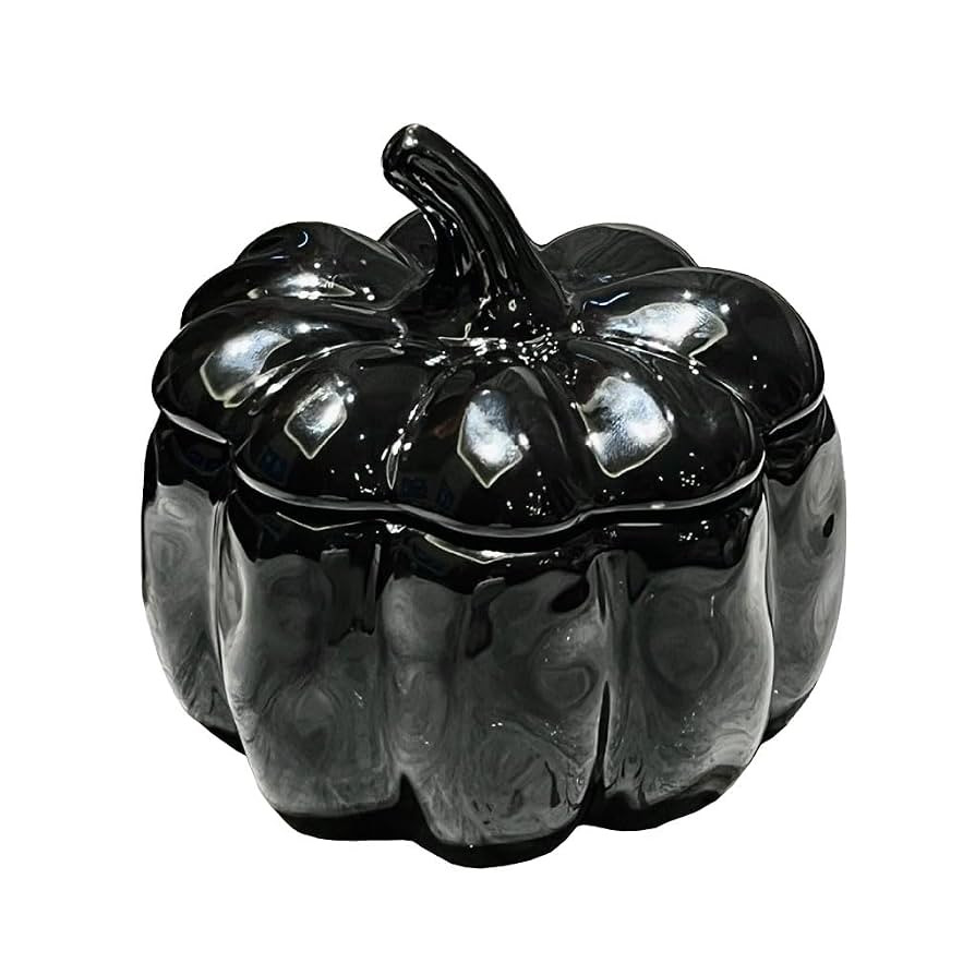 WAIT FLY Pumpkin Shaped Candy Jar with Lid, Jewelry Box, Cotton Swab Storage Holder, Decorative J... | Amazon (US)
