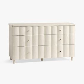 Fluted 6-Drawer Dresser (56w x 19d") | Pottery Barn Teen