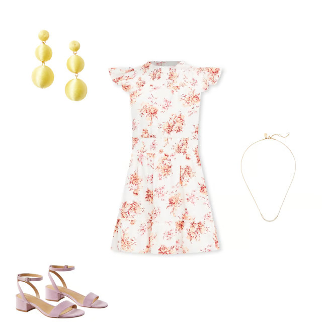 Floral Smocked Ruffle Flare Dress | LOFT | LOFT